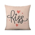 thumbnail image 2 of Valentine's Day Pink Boho Throw Pillow Covers 16"x16", Set Of 2, Linen Study Sofa Cushion Cover Indoor Living Room Home Decor, 2 of 7