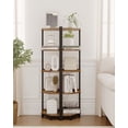 thumbnail image 5 of Hzuaneri Corner Shelf, Industrial 5-Tier Wall Corner Bookshelf with Metal Frame CS05901B, 5 of 7
