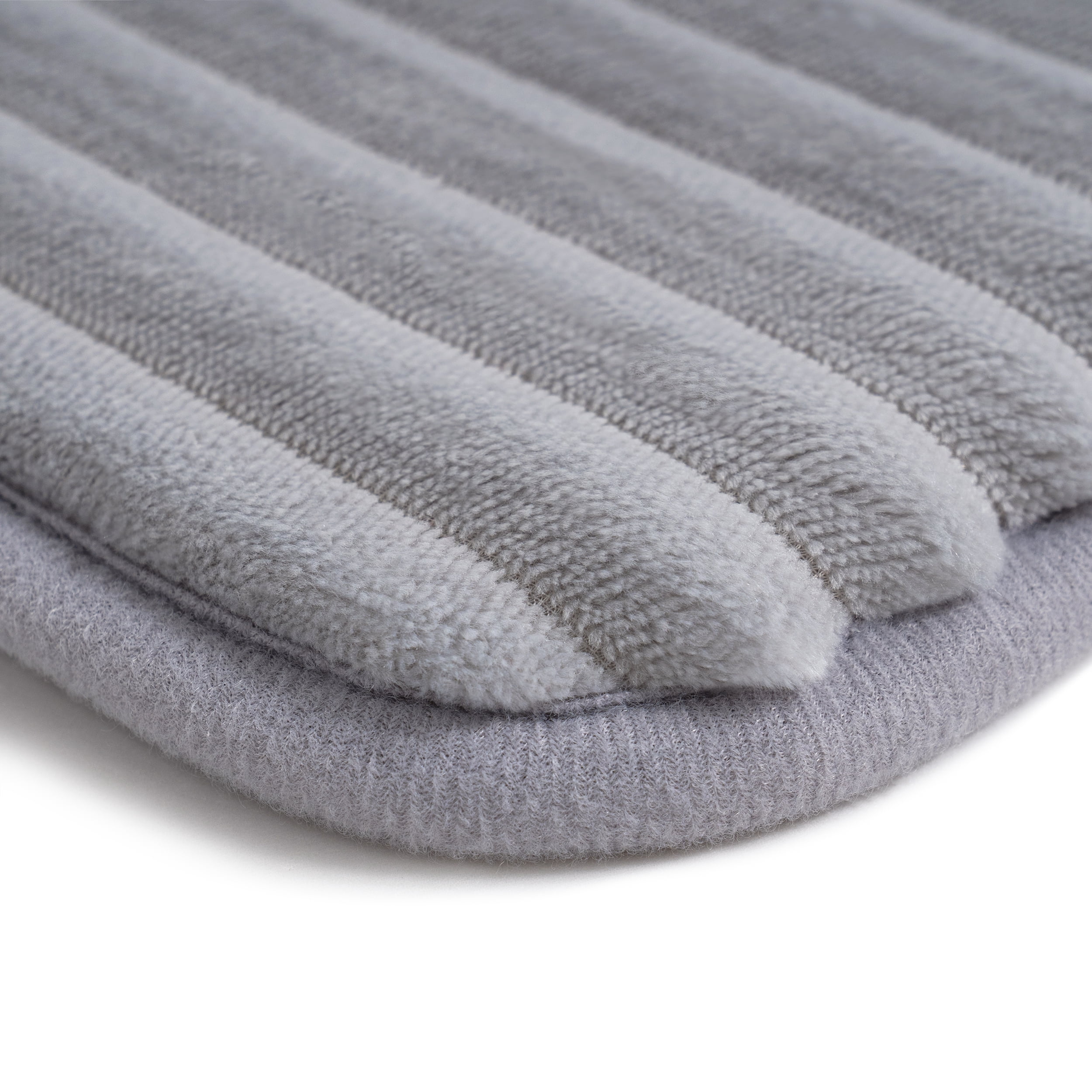 Mainstays Silver 2-Piece Performance Foam 20"x 32" Bath Rug Set