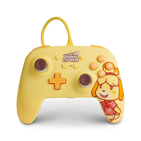 Control Alambrico Animal Crossing: Isabelle PowerA Amarillo Nintendo Switch