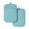 thumbnail image 6 of KitchenAid Asteroid Pot Holder Set, Mineral Water Aqua/White, 7"x10", Set of 2, 6 of 6