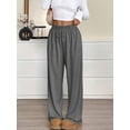 thumbnail image 2 of jinghuiyue Womens Sweatpants Wide Leg High Waisted Elastic Drawstring Baggy Straight Leg Casual Lounge Pants M, 2 of 5