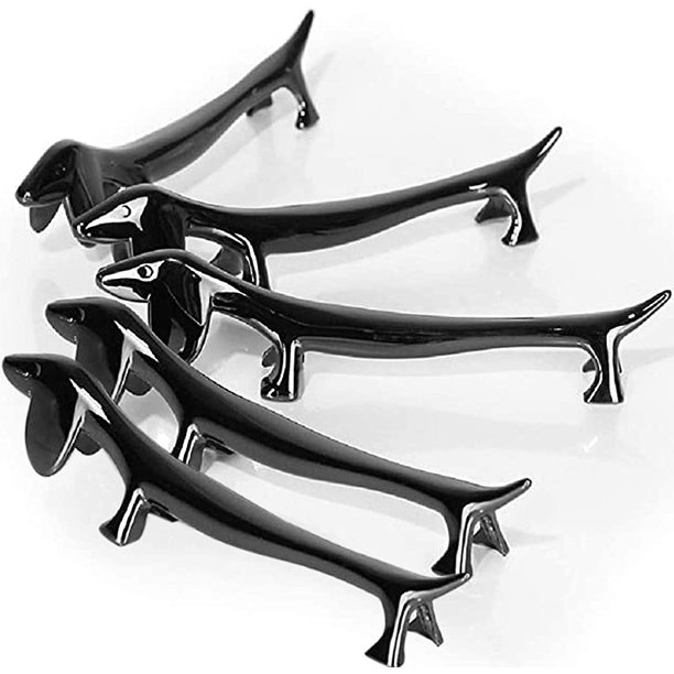 Paquete De 5 Palillos De Aleación De Zinc, Cuchara, Tenedores, Cuchillos, Vajilla, Juego De Resto, Perros De Oro Rosa, Perros De Oro Rosa -