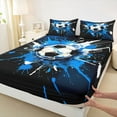 thumbnail image 3 of Castle Fairy Children Teens Soccer Twin Sheet Sets,Ball Game Bedding, 3 of 7