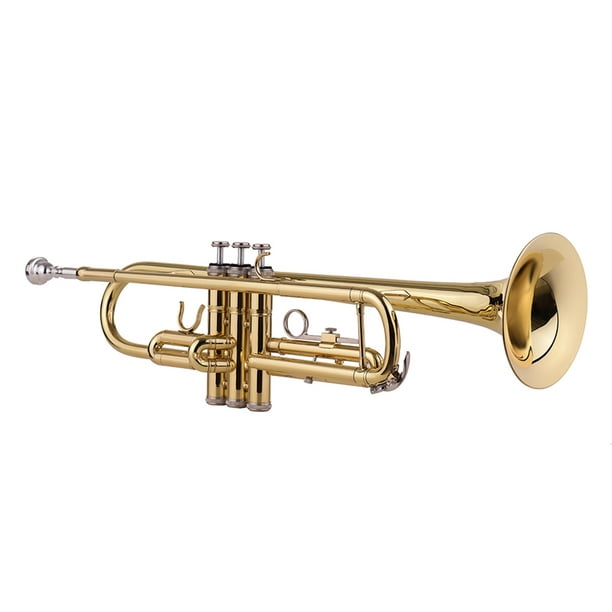 Muslady Standard Bb Brass Trumpet Wind Instrument with Mouthpiece
