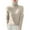 Beige, variant on Sevevn Women's Knitted Sweater Base Shirt Long Sleeved Fashionable Turtleneck Top Khaki M Summer Clearance