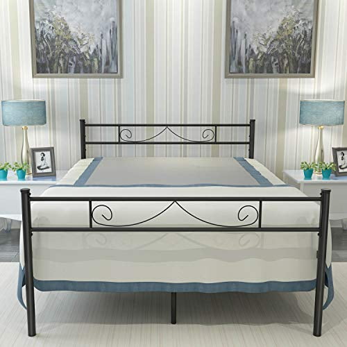 Haageep 18 Inch Queen Bed Frame With, Best Bed Frame For No Box Spring