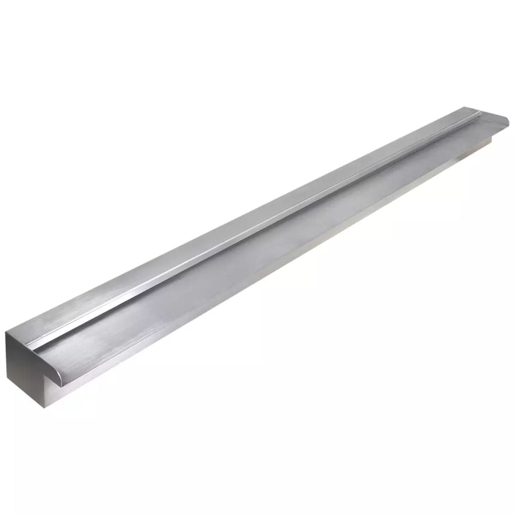 Kepooman 59" Stainless Steel Pool Fountain with Pipe Connector for Bathroom, Gray Kepooman 59" Stainless Steel Pool Fountain with Pipe Connector for Bathroom, Gray