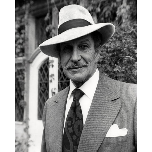 Vincent Price 24X36 Classic Hollywood Poster Stylish Pose In Hat & Suit 1970's