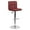 Burgundy, variant on Flash Furniture Kathleen Contemporary Black Quilted Vinyl Adjustable Height Barstool with Chrome Base