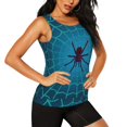 thumbnail image 2 of Fotbe Spider And Cobweb Blusas Sin Mangas para Mujer – Estilo Casual, Corte Suelto, Slim-Fit, Cuello Redondo Deportivo, Tops de Verano para Gimnasio y Yoga-X-Large, 2 of 7