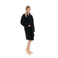 thumbnail image 3 of BC BARE COTTON Kids Microfiber Fleece Hooded Robe - Boys - Black - Xlarge, 3 of 5