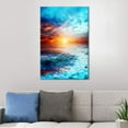 thumbnail image 2 of wall26 Canvas Wall Art Sunset Print Gallery Wrap Modern Home Decoration Ready to Hang - 12x18 inches, 2 of 3