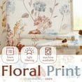 thumbnail image 6 of Curtainking Rustic Look Farmhouse Linen Grommet Curtains, Red Blue and Taupe Floral, 50 x 84 Inches, 2 Panels, 6 of 12