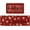Red, variant on Xmas Trees Snowflake Let It Snow Christmas Kitchen Mats Set of 2, Winter Decor Low-Profile Kitchen Rugs for Floor - 17x29 and 17x47 Inch