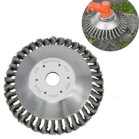 Gohope Steel Wire Trimmer Head Round Steel Wire Brush Grass Brush Cutter String Trimmer Replacement For Garden Brick Road Pavement Joints Moss Rust Removal Walmart Canada