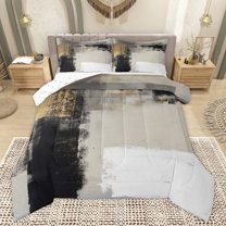 Homewish Modern Fashion Abstract Bedding Comforter Set, Minimalst Minimalism Twin Comforter Sets, Teens Adult Women Men Reversible Bedding Set, Super Cozy Room Decor, 2-Piece