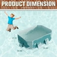thumbnail image 2 of Devoko 73" Foldable Swimming Pool, Outdoor Inflatable-free Pools, Summer Portable Above Ground Pool for Adults, Kids, Family Pet Dog(Green), 2 of 6