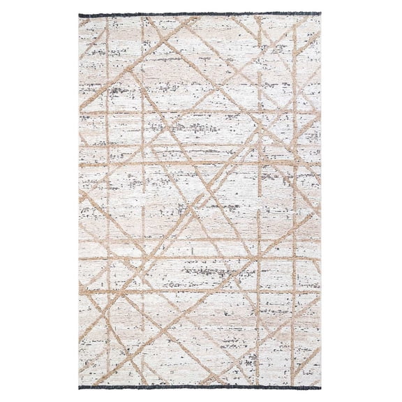 Kukoon Beige Modern Double Sided Home Rug