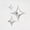 Silver, variant on Celebrate It 4-Pointed Star Foil Balloons Set - Multi-Size 3-Piece Party Decorating Kit - Silver - 10" to 25.5" - 12-Pack