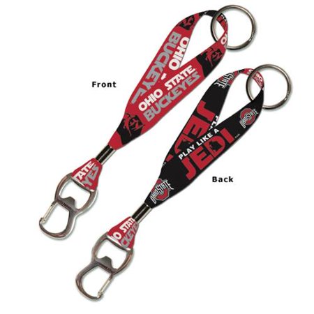 Star Keychain - Ohio State Buckeyes Official NCAA 8 inch Star Wars Lanyard Bottle Opener Key Strap Key Chain Keychain by Wincraft