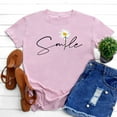 thumbnail image 2 of Gibobby Blusa Casual de Mujer Camiseta manga corta con estampado eslogan inspirador para mujer(Rosa,G), 2 of 3