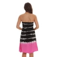 thumbnail image 3 of Riviera Sun Women's Strapless Tube Short Summer Dress - Casual and Comfortable Beach Dresses (Black Pink, Small), 3 of 4