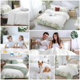 thumbnail image 5 of 3 Piece Daisy Flower Duvet Cover Set California King,Microfiber Comforter/Quilt Cover with Corner Ties and 2 Pillowcases,Garden Floral Green Leaf Summer Spring All Season Bedding with Zipper Closure, 5 of 8