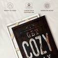 thumbnail image 6 of Elephant Stock Get Cozy Typography Wall Art - Vertical Canvas Wall Art - Living Room Wall Decor - Inspirational And Typography Canvas - Brown And White Decor - 8" x 12", 6 of 8