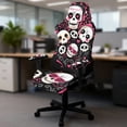 thumbnail image 5 of Whosucclay Skull Heart Music Note Print Gaming Chair Covers, with Armrest Cover Computer Chairs Slipcovers Stretchable Elastic Machine Washable Gaming Chair Seat Cover Valentine's Day Decor, 5 of 8