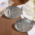 thumbnail image 3 of 2Pcs 2 Styles Cowboy Belt Buckle Alloy Smooth Buckles Belt Fastener for West Cowboy Flat Round with Cattle Belt Fastener Oval Antique Silver Western Belt Buckles Mixed Color for DIY, 3 of 7