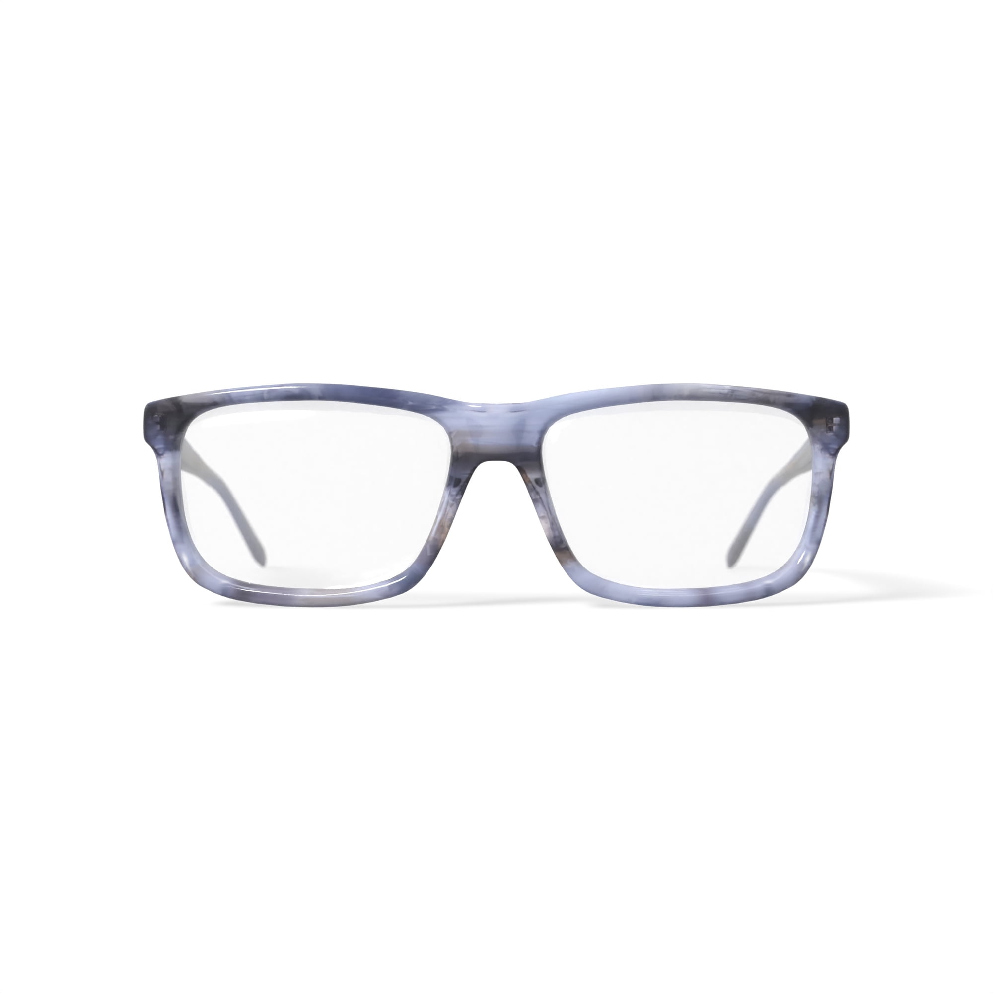 Phat Farm Men's HV723 Rectangular Prescription Eyeglasses with Case, Grey Stripe
