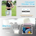 thumbnail image 3 of For iPad 9th 8th 7th Generation Case, Soft Silicone Drop Protection Rotating Kickstand with Shoulder Strap Pencil Holder Kids Friendly Lightweight Case for iPad 10.2" 2021/2020/2019, Purple, 3 of 6