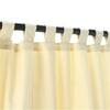 Outdoor Curtains CUR96OT 54 in. x 96 in. WeatherSmart Outdoor Curtain with Tabs - Oatmeal