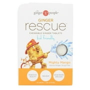 Ginger People Ginger Rescue for Kids - Mighty Mango - 24 Chewable Tablets - Case of 10