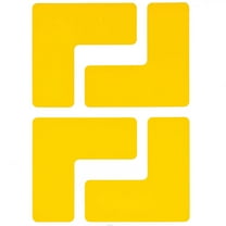 Brady Floor Tape,Yellow,2 inx5 in,L,PK20 104433