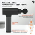 thumbnail image 4 of Sharper Image® Powerboost® Deep Tissue Percussion Massager 3.0, 5 Attachments, 6 Speed Settings, Black, 4 of 14