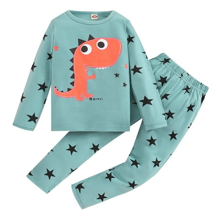 

Icvfdpl Kid s Outfits Long Sleeve Christmas Children Christmas Pajamas Print Shirt Tops And Pants 2 Piece Set Outfits For Weekend Travel
