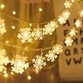 thumbnail image 5 of Árbol de copos de nieve con luz LED, guirnalda colgante para el hogar, adorno de Navidad, regalo de Año Nuevo, 2024, 5 of 5