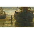 thumbnail image 2 of Hendrik Willem Mesdag 18x12 Black Ornate Wood Framed Double Matted Museum Art Print Titled - Sunday Morning, 2 of 5