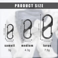 thumbnail image 2 of Zipper Clip Theft Deterrent (15pcs) - Backpack Zipper Lock Carabiner Clips (3 Sizes), 2 of 5