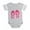 Heather Gray, variant on CafePress - Pink Flip Flops - Cute Infant Baby Football Bodysuit