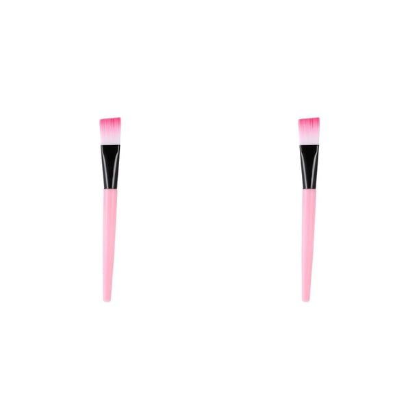 Minnieouse Cepillo facial Herramienta de aplicador simple y cómoda Herramientas prácticas para niñas Accesorios de maquillaje con mango de plástico para Rosa+Negro 2piezas Minnieouse CBP205470