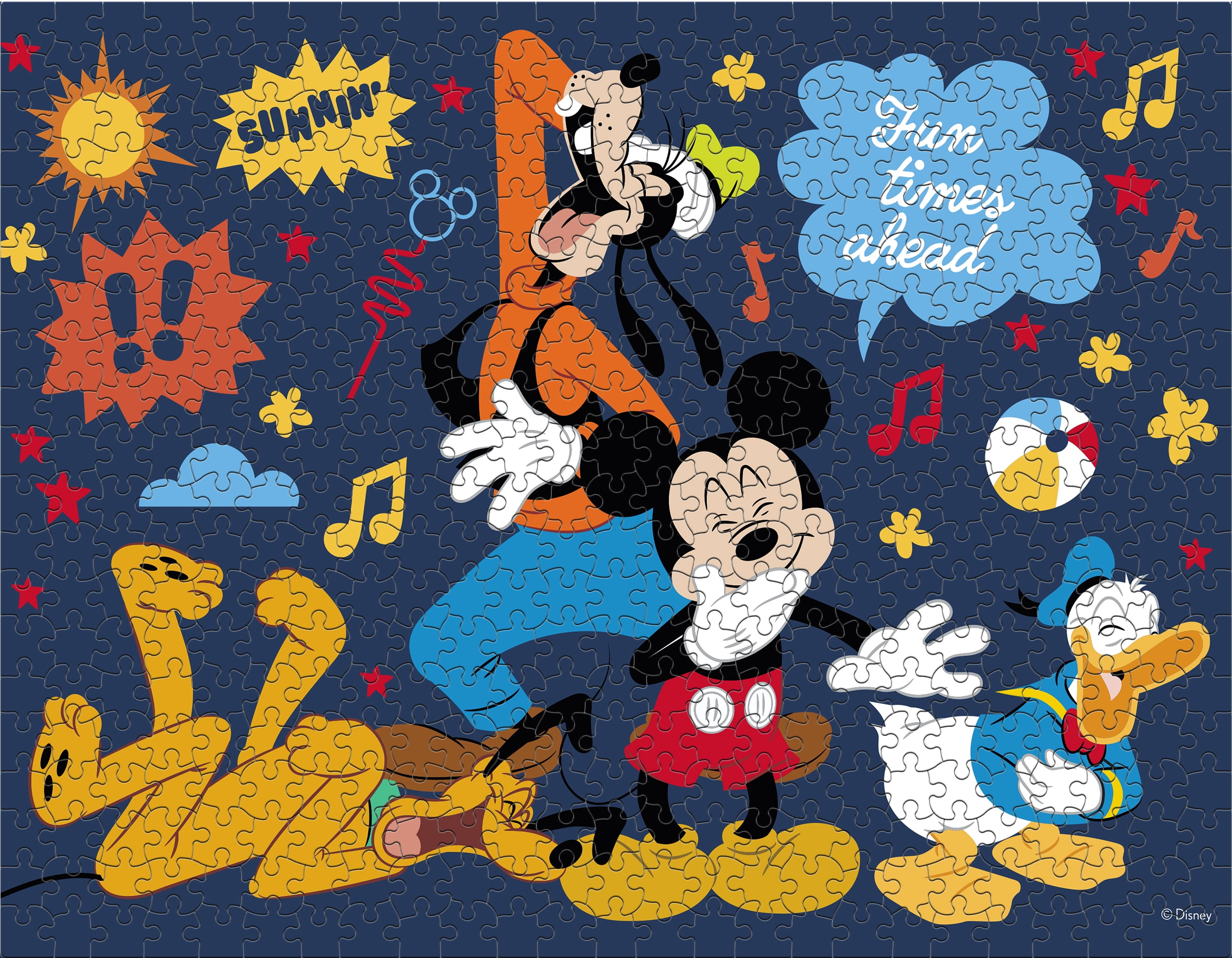 Ceaco Disney Classic Kids 4-in-1 Multipack Interlocking Jigsaw Puzzles for Children Ages 6+