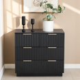 thumbnail image 2 of GZXS Modern Dresser with 4 Drawers, Chest of Drawers, Storage Organizer for Bedroom, Living Room, Black, 2 of 11