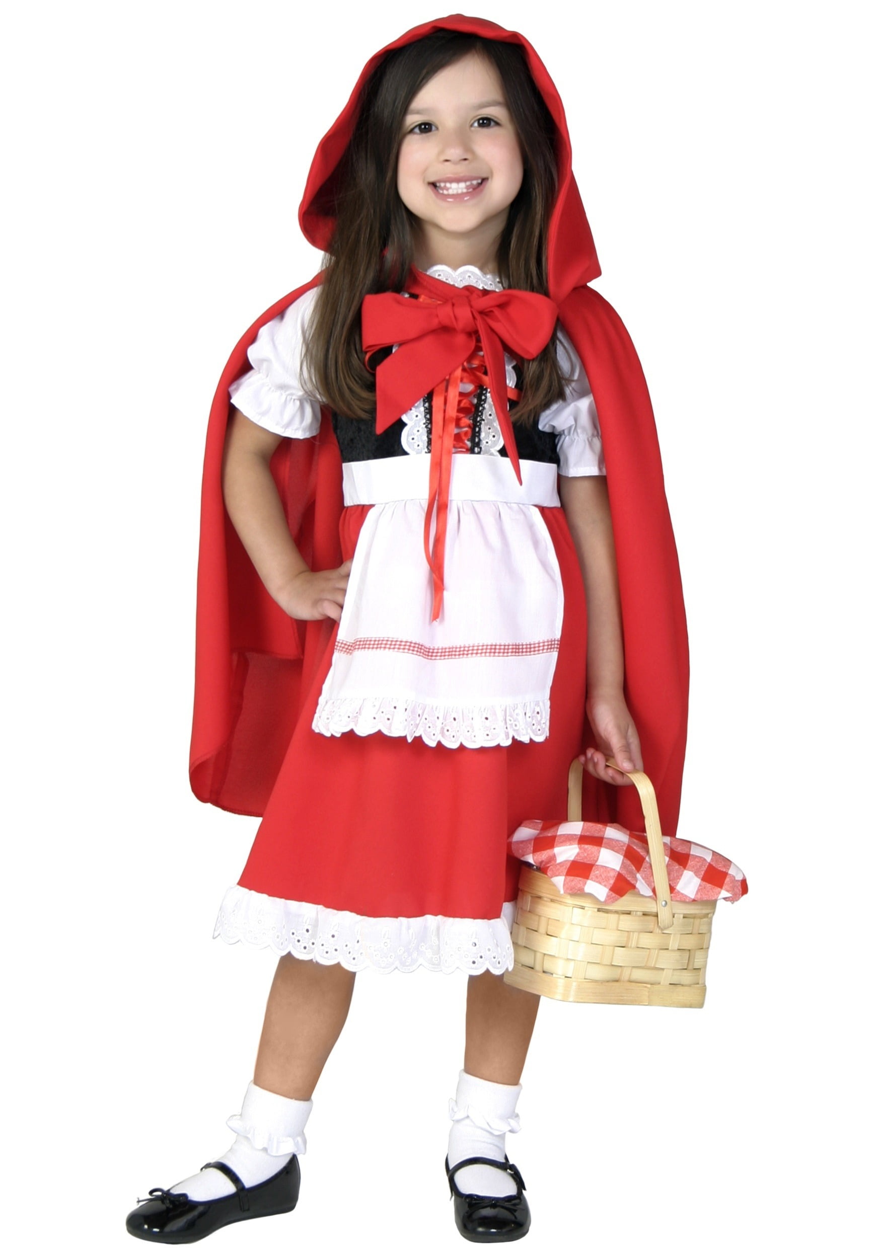 Storybook Red Riding Hood Girls Fancy Dress World Book Day Kids Children Costume 