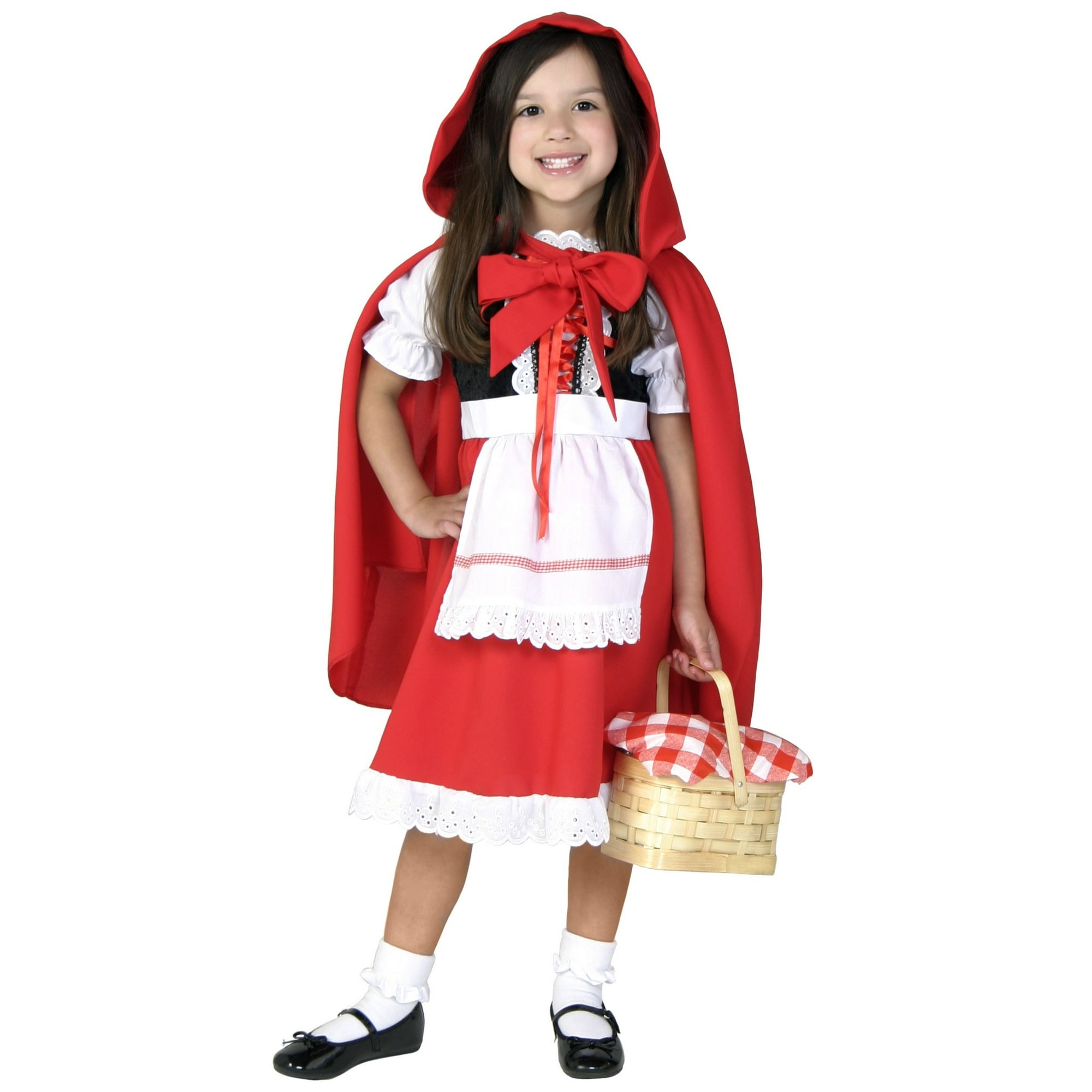 Fun Costumes Girls Deluxe Little Red Riding Hood Costume