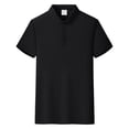 thumbnail image 3 of Mens Casual Polo Shirts Short Sleeve Classic 3 Button Golf Shirt Summer Soft Breathable Plain Collared Tee Business Summer Top, 3 of 5