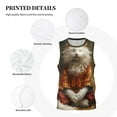 thumbnail image 3 of Sikiie Haystack Meditating Cat Basketball Jersey Reversible Men's Mesh Athletic Sports Shirts Training Practice S-4XLSmall, 3 of 6