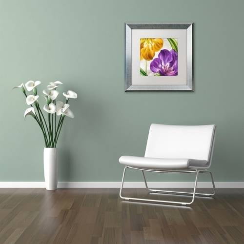 Trademark Fine Art "Open Arms II" Canvas Art by Color Bakery White Matte, Silver Frame